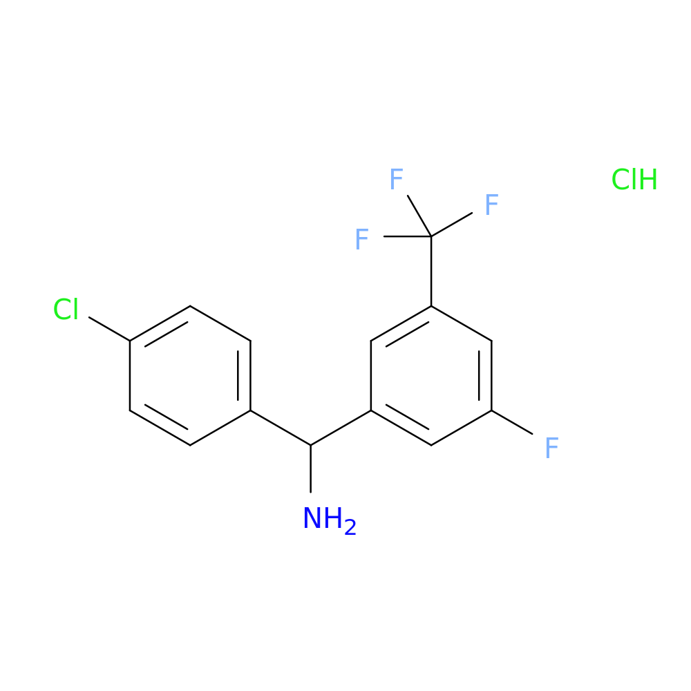 (4-chlorophenyl)[3-fluoro-5-(trifluoromethyl)phenyl]methanamine hydrochloride