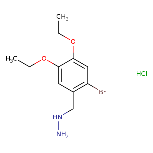[(2-bromo-4,5-diethoxyphenyl)methyl]hydrazine hydrochloride