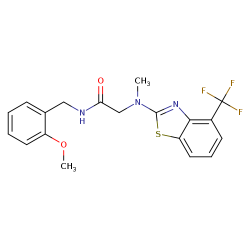 N-[(2-methoxyphenyl)methyl]-2-{methyl[4-(trifluoromethyl)-1,3-benzothiazol-2-yl]amino}acetamide