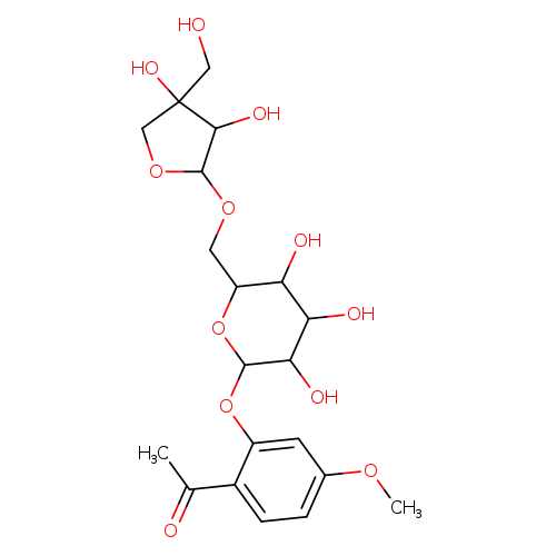 1-[2-[(6-O-D-Apio-β-D-furanosyl-β-D-glucopyranosyl)oxy]-4-methoxyphenyl]ethanone