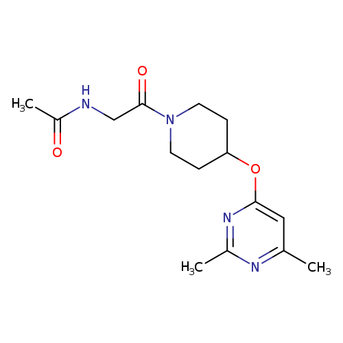 N-(2-{4-[(2,6-dimethylpyrimidin-4-yl)oxy]piperidin-1-yl}-2-oxoethyl)acetamide