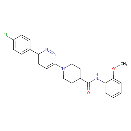 1-[6-(4-chlorophenyl)pyridazin-3-yl]-N-(2-methoxyphenyl)piperidine-4-carboxamide