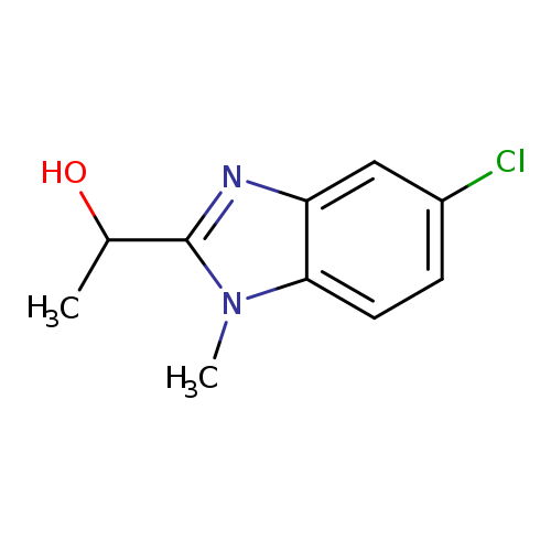 1-(5-chloro-1-methyl-1H-1,3-benzodiazol-2-yl)ethan-1-ol