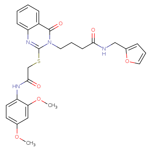 4-[2-({[(2,4-dimethoxyphenyl)carbamoyl]methyl}sulfanyl)-4-oxo-3,4-dihydroquinazolin-3-yl]-N-[(furan-2-yl)methyl]butanamide
