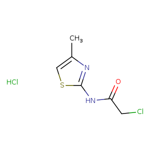 2-chloro-N-(4-methyl-1,3-thiazol-2-yl)acetamide hydrochloride
