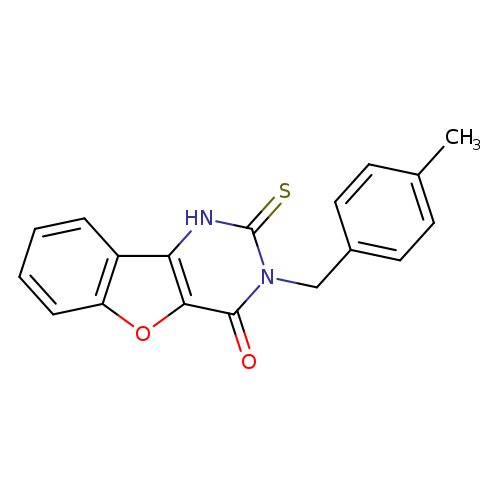 5-[(4-methylphenyl)methyl]-4-sulfanylidene-8-oxa-3,5-diazatricyclo[7.4.0.0^{2,7}]trideca-1(9),2(7),10,12-tetraen-6-one