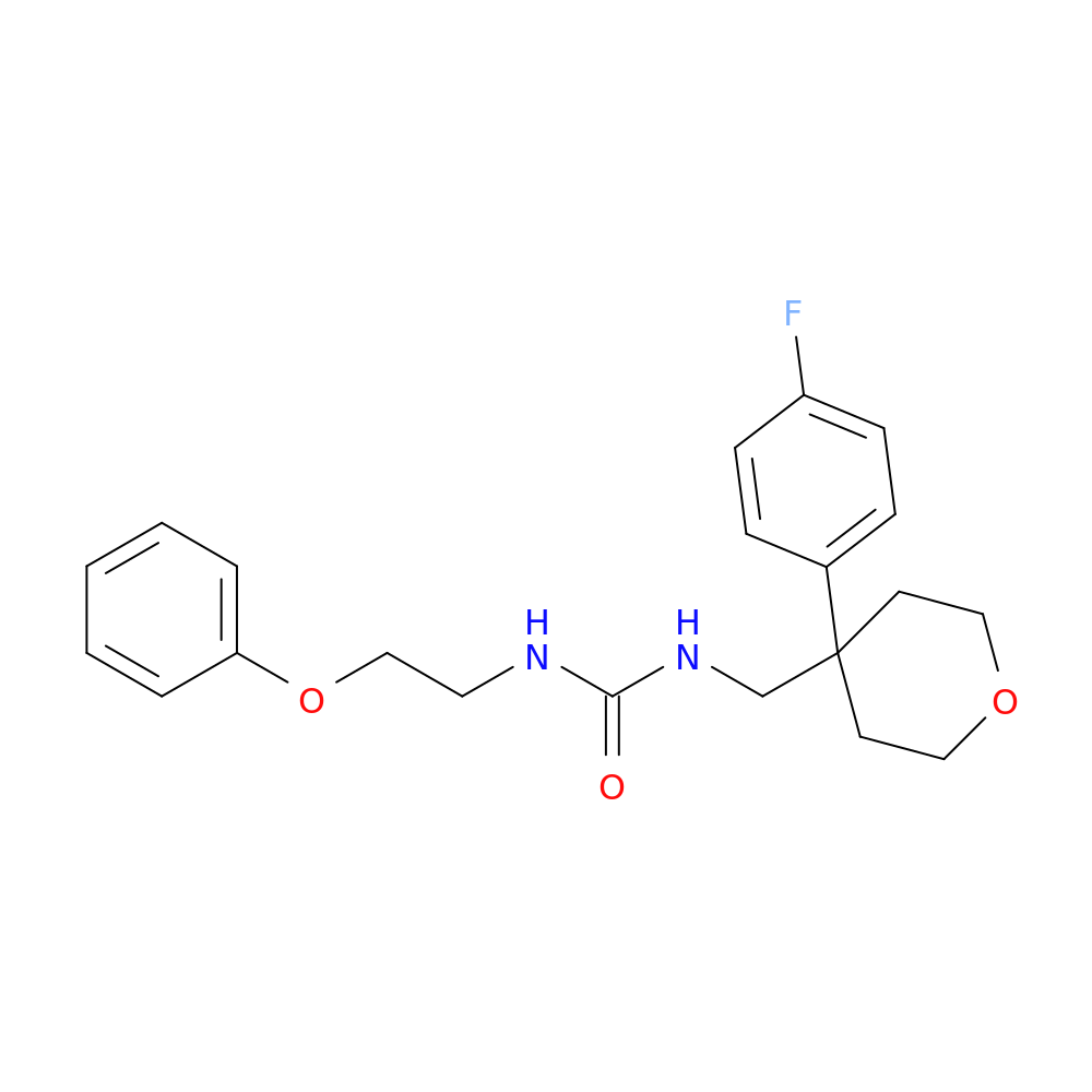 3-{[4-(4-fluorophenyl)oxan-4-yl]methyl}-1-(2-phenoxyethyl)urea