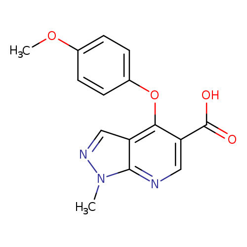 4-(4-methoxyphenoxy)-1-methyl-1H-pyrazolo[3,4-b]pyridine-5-carboxylic acid