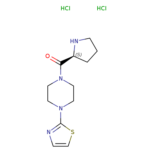 1-[(2S)-pyrrolidine-2-carbonyl]-4-(1,3-thiazol-2-yl)piperazine dihydrochloride