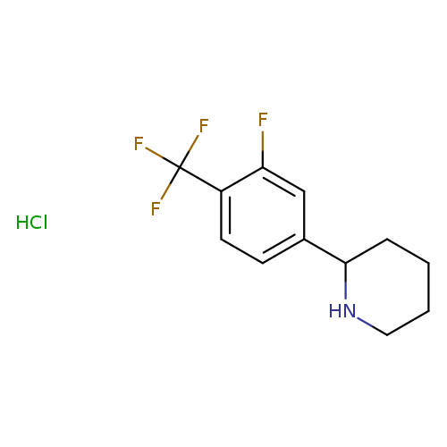 2-[3-fluoro-4-(trifluoromethyl)phenyl]piperidine hydrochloride