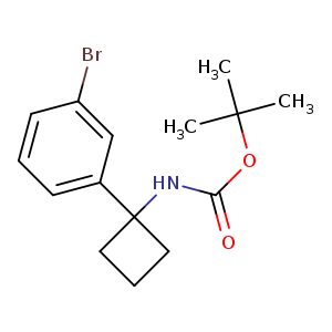 tert-butyl 1-(3-bromophenyl)cyclobutylcarbamate