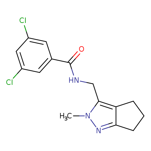 3,5-dichloro-N-({2-methyl-2H,4H,5H,6H-cyclopenta[c]pyrazol-3-yl}methyl)benzamide