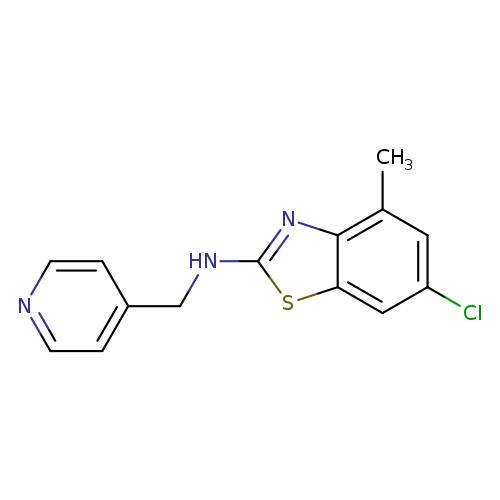 6-Chloro-4-methyl-N-(pyridin-4-ylmethyl)-1,3-benzothiazol-2-amine