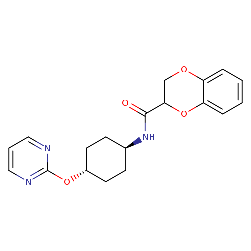 N-[(1r,4r)-4-(pyrimidin-2-yloxy)cyclohexyl]-2,3-dihydro-1,4-benzodioxine-2-carboxamide