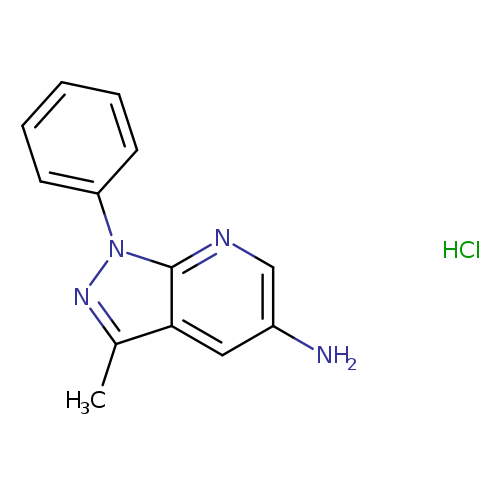 3-methyl-1-phenyl-1H-pyrazolo[3,4-b]pyridin-5-amine hydrochloride