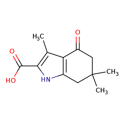 1H-Indole-2-carboxylic acid, 4,5,6,7-tetrahydro-3,6,6-trimethyl-4-oxo-