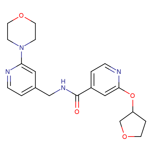 N-{[2-(morpholin-4-yl)pyridin-4-yl]methyl}-2-(oxolan-3-yloxy)pyridine-4-carboxamide
