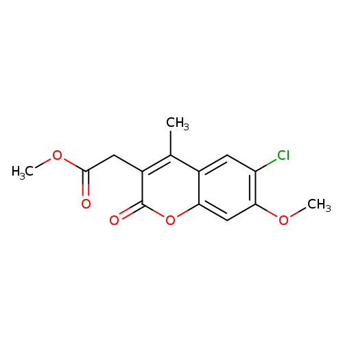 Methyl (6-chloro-7-methoxy-4-methyl-2-oxo-2h-chromen-3-yl)acetate