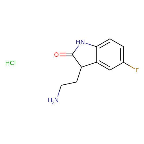 3-(2-aminoethyl)-5-fluoro-2,3-dihydro-1H-indol-2-one hydrochloride