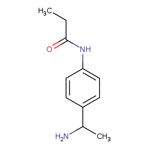 N-[4-(1-aminoethyl)phenyl]propanamide