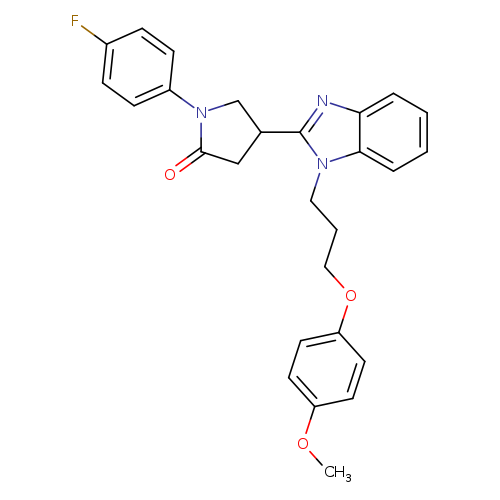 1-(4-fluorophenyl)-4-{1-[3-(4-methoxyphenoxy)propyl]-1H-1,3-benzodiazol-2-yl}pyrrolidin-2-one
