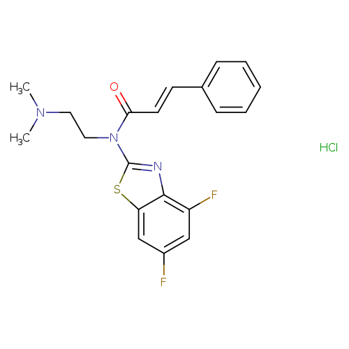 (2E)-N-(4,6-difluoro-1,3-benzothiazol-2-yl)-N-[2-(dimethylamino)ethyl]-3-phenylprop-2-enamide hydrochloride