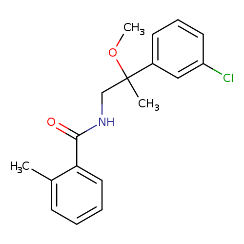 N-[2-(3-chlorophenyl)-2-methoxypropyl]-2-methylbenzamide