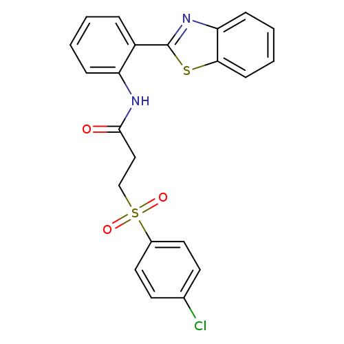 N-[2-(1,3-benzothiazol-2-yl)phenyl]-3-(4-chlorobenzenesulfonyl)propanamide