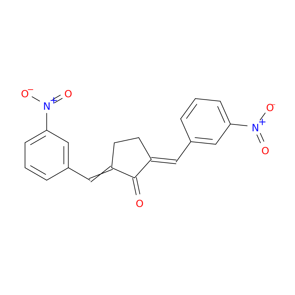 (2E,5E)-2,5-bis[(3-nitrophenyl)methylidene]cyclopentan-1-one