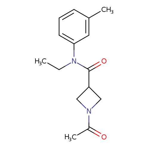 1-acetyl-N-ethyl-N-(3-methylphenyl)azetidine-3-carboxamide