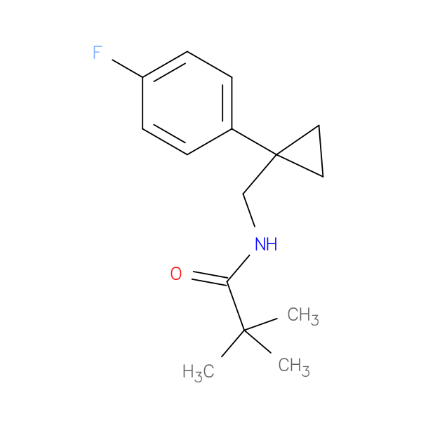 N-{[1-(4-fluorophenyl)cyclopropyl]methyl}-2,2-dimethylpropanamide