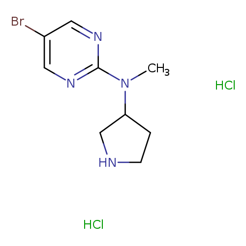 5-bromo-N-methyl-N-(pyrrolidin-3-yl)pyrimidin-2-amine dihydrochloride