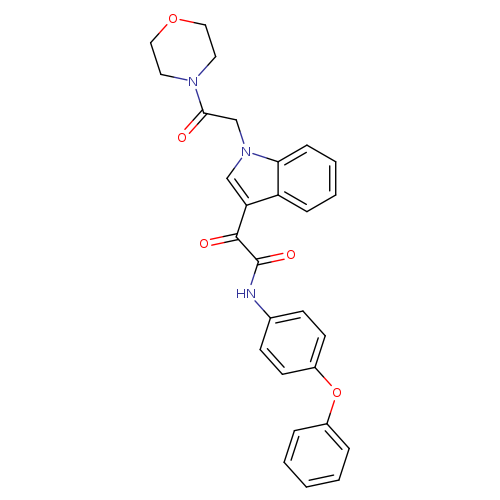 2-{1-[2-(morpholin-4-yl)-2-oxoethyl]-1H-indol-3-yl}-2-oxo-N-(4-phenoxyphenyl)acetamide