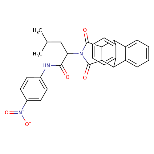2-(16,18-dioxo-17-azapentacyclo[6.6.5.0~2,7~.0~9,14~.0~15,19~]nonadeca-2,4,6,9,11,13-hexaen-17-yl)-N-{4-nitrophenyl}-4-methylpentanamide