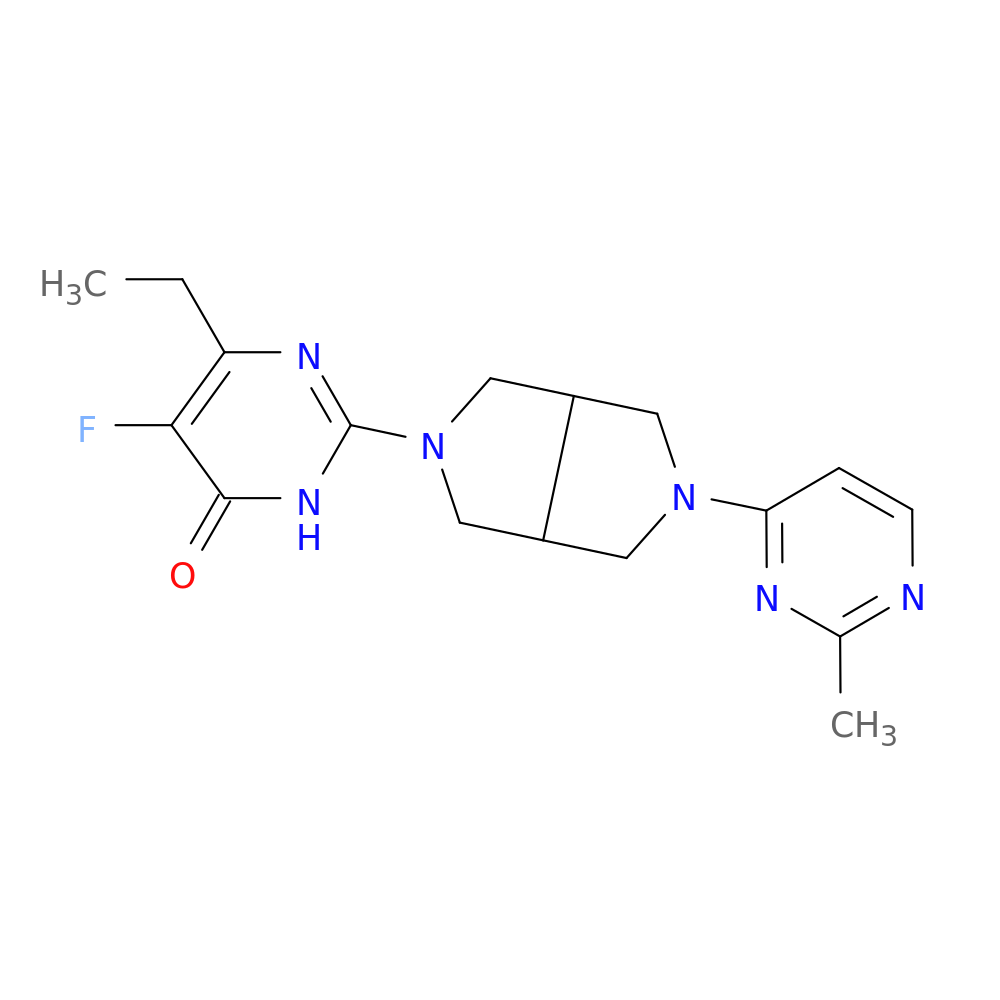 6-ethyl-5-fluoro-2-[5-(2-methylpyrimidin-4-yl)-octahydropyrrolo[3,4-c]pyrrol-2-yl]-3,4-dihydropyrimidin-4-one