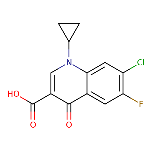 7-Chloro-1-cyclopropyl-6-fluoro-1,4-dihydro-4-oxo-3-quinolinecarboxylic acid