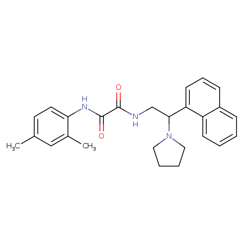 N'-(2,4-dimethylphenyl)-N-[2-(naphthalen-1-yl)-2-(pyrrolidin-1-yl)ethyl]ethanediamide