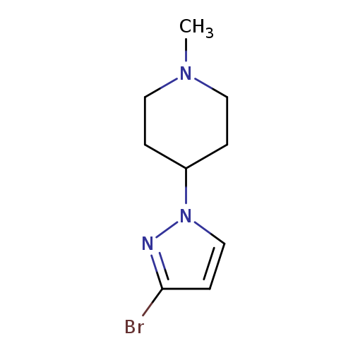 4-(3-bromo-1H-pyrazol-1-yl)-1-methylpiperidine
