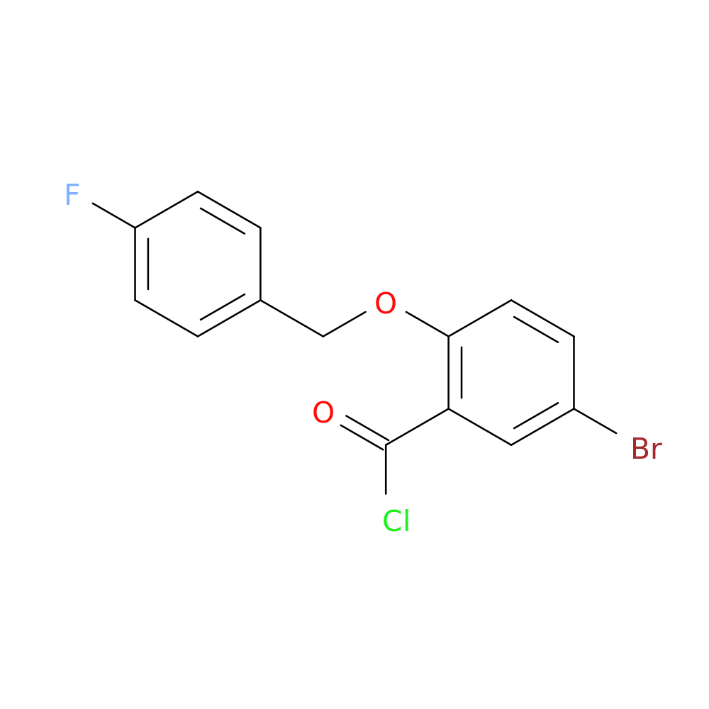 5-Bromo-2-[(4-fluorobenzyl)oxy]benzoyl chloride