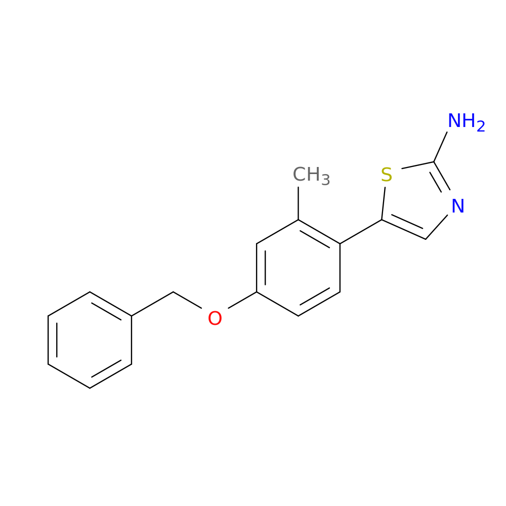 5-(4-(Benzyloxy)-2-methylphenyl)thiazol-2-amine