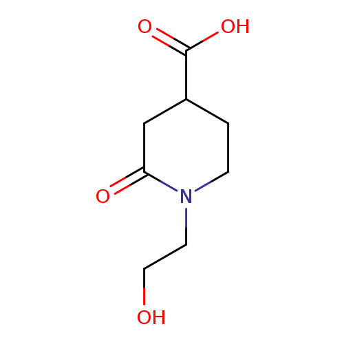 1-(2-hydroxyethyl)-2-oxopiperidine-4-carboxylic acid