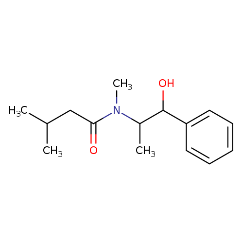 N-(2-hydroxy-1-methyl-2-phenylethyl)-N,3-dimethylbutanamide