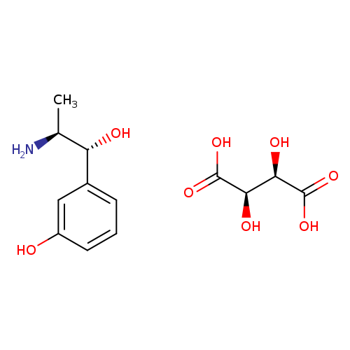 3-((1R,2S)-2-Amino-1-hydroxypropyl)phenol (2R,3R)-2,3-dihydroxysuccinate