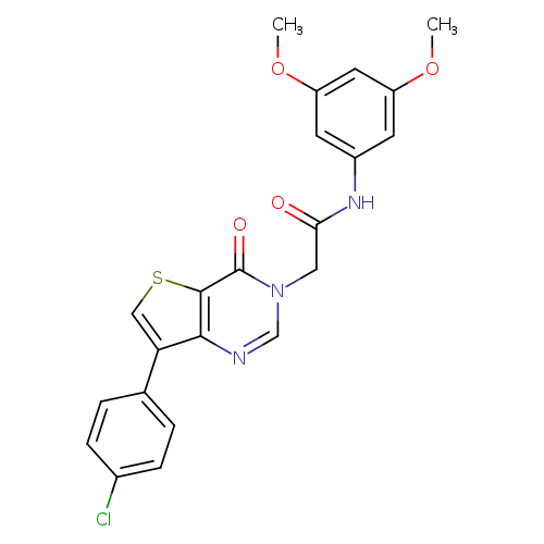 2-[7-(4-chlorophenyl)-4-oxo-3H,4H-thieno[3,2-d]pyrimidin-3-yl]-N-(3,5-dimethoxyphenyl)acetamide