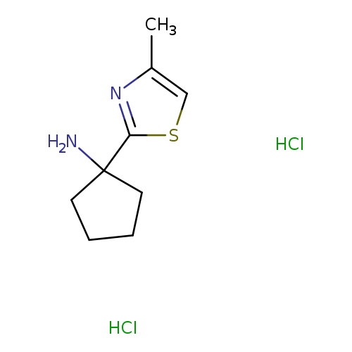 1-(4-methyl-1,3-thiazol-2-yl)cyclopentan-1-amine dihydrochloride