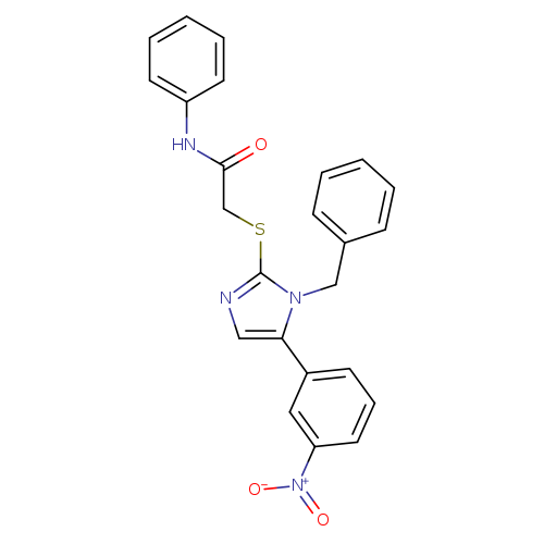 2-{[1-benzyl-5-(3-nitrophenyl)-1H-imidazol-2-yl]sulfanyl}-N-phenylacetamide