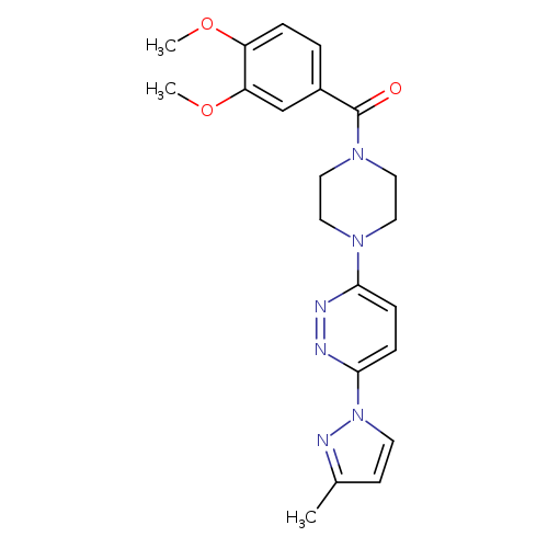 3-[4-(3,4-dimethoxybenzoyl)piperazin-1-yl]-6-(3-methyl-1H-pyrazol-1-yl)pyridazine