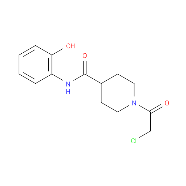 1-(2-chloroacetyl)-N-(2-hydroxyphenyl)piperidine-4-carboxamide