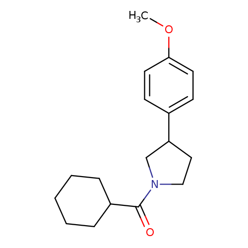 1-cyclohexanecarbonyl-3-(4-methoxyphenyl)pyrrolidine