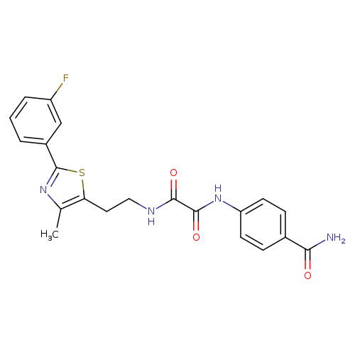 N'-(4-carbamoylphenyl)-N-{2-[2-(3-fluorophenyl)-4-methyl-1,3-thiazol-5-yl]ethyl}ethanediamide
